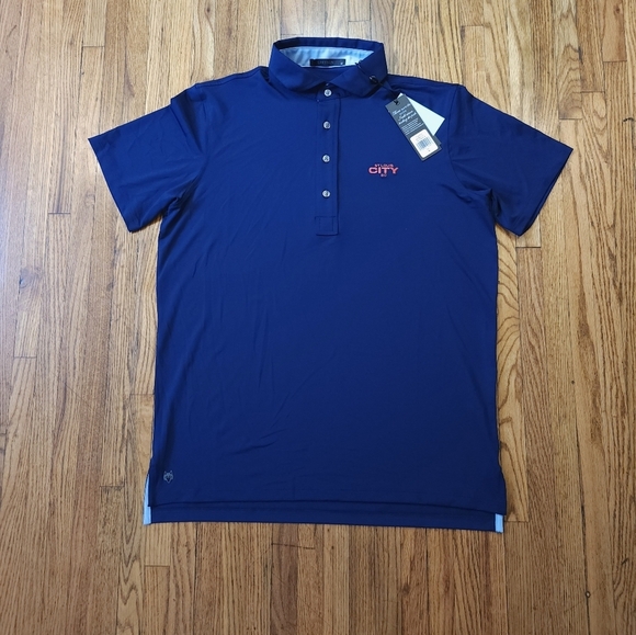 Greyson Mens Tala Polo Size M Blue ST Louis City SC NEW Mls - Picture 1 of 8